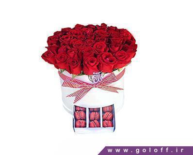 خرید اینترنتی گل - جعبه گل ولنتاین فرانک - Faranak | گل آف